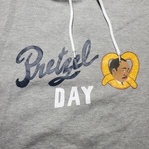 Gray Pretzel Day Men's Hoodie